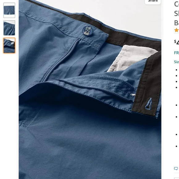 NWT Columbia Men's Washed Out Short, Bluestone, B&T - Picture 3 of 3